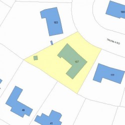 107 Truman Rd, Newton, MA 02459 plot plan