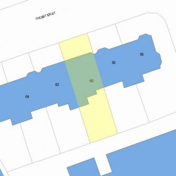 60 Webster St, Newton, MA 02465 plot plan