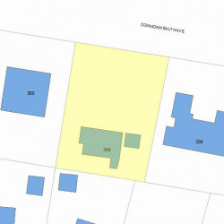 340 Commonwealth Ave, Newton, MA 02459 plot plan