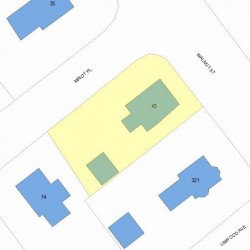 43 Walnut St, Newton, MA 02460 plot plan