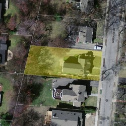 70 Garland Rd, Newton, MA 02459 aerial view