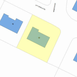 68 Littlefield Rd, Newton, MA 02459 plot plan