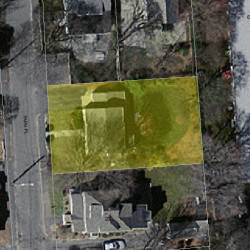 14 Park Pl, Newton, MA 02460 aerial view