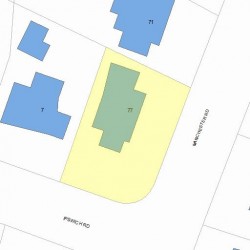 77 Manchester Rd, Newton, MA 02461 plot plan