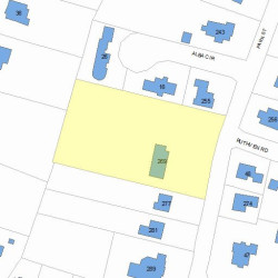 269 Park St, Newton, MA 02458 plot plan