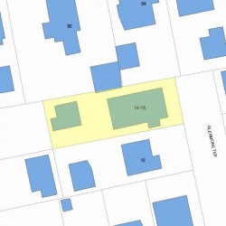 16 Glenmore Ter, Newton, MA 02461 plot plan