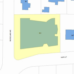 561 Ward St, Newton, MA 02459 plot plan