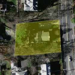 241 Grant Ave, Newton, MA 02459 aerial view