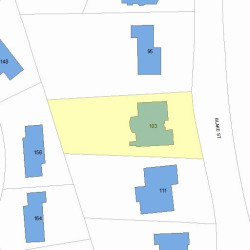 103 Blake St, Newton, MA 02460 plot plan