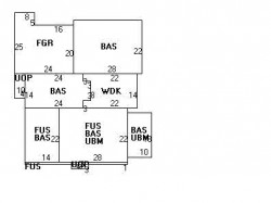 293 Dedham St, Newton, MA 02461 floor plan