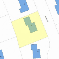 35 Palmer Rd, Newton, MA 02468 plot plan