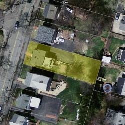 280 Cherry St, Newton, MA 02465 aerial view