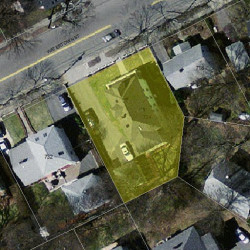 724 Watertown St, Newton, MA 02460 aerial view
