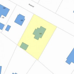 130 Elgin St, Newton, MA 02459 plot plan