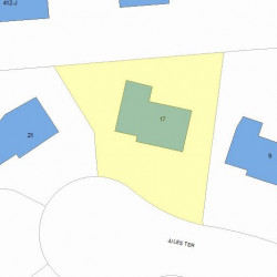 17 Jules Ter, Newton, MA 02459 plot plan