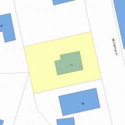 11 Westwood St, Newton, MA 02465 plot plan