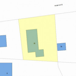 86 Waban Ave, Newton, MA 02468 plot plan