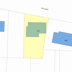 628 Boylston St, Newton, MA 02459 plot plan