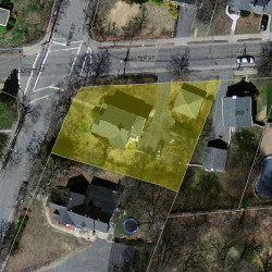 44 Rowe St, Newton, MA 02466 aerial view