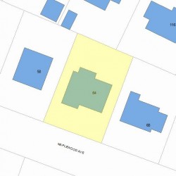 64 Maplewood Ave, Newton, MA 02459 plot plan