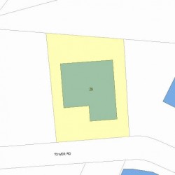 29 Tower Rd, Newton, MA 02464 plot plan