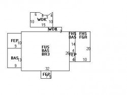 26 Fairfax St, Newton, MA 02465 floor plan