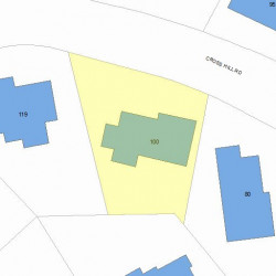 100 Cross Hill Rd, Newton, MA 02459 plot plan