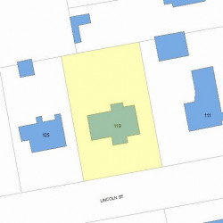 119 Lincoln St, Newton, MA 02461 plot plan