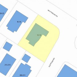 12 Whittemore Rd, Newton, MA 02458 plot plan