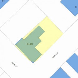 256 Adams St, Newton, MA 02458 plot plan