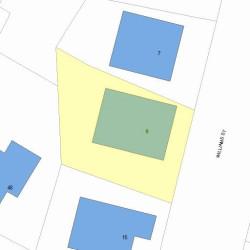 9 Williams St, Newton, MA 02464 plot plan