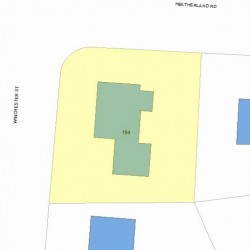 194 Winchester St, Newton, MA 02461 plot plan