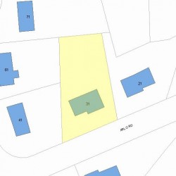 31 Arlo Rd, Newton, MA 02464 plot plan