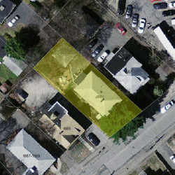 1661 Centre St, Newton, MA 02461 aerial view