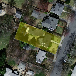 225 Winslow Rd, Newton, MA 02468 aerial view