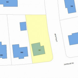 841 Commonwealth Ave, Newton, MA 02459 plot plan