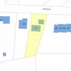 262 Kenrick St, Newton, MA 02458 plot plan