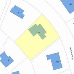 99 Westchester Rd, Newton, MA 02458 plot plan