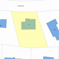 10 Mignon Rd, Newton, MA 02465 plot plan