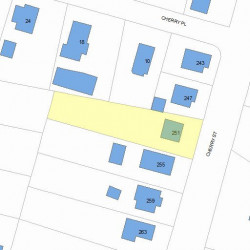 251 Cherry St, Newton, MA 02465 plot plan