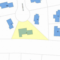 15 Cousens Cir, Newton, MA 02459 plot plan