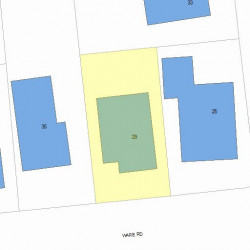 29 Ware Rd, Newton, MA 02466 plot plan