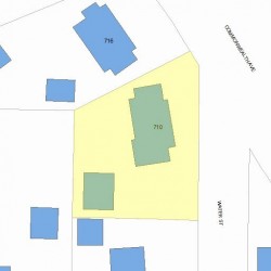 710 Commonwealth Ave, Newton, MA 02459 plot plan