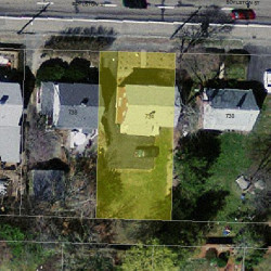 734 Boylston St, Newton, MA 02459 aerial view