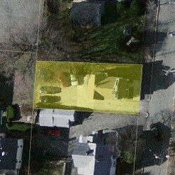 233 California St, Newton, MA 02458 aerial view