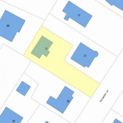 25 Belmont St, Newton, MA 02458 plot plan