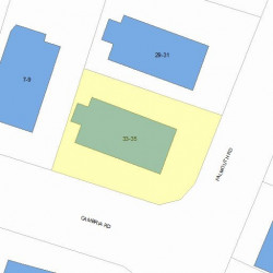 35 Falmouth Rd, Newton, MA 02465 plot plan
