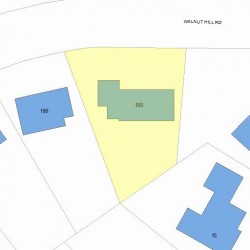 100 Walnut Hill Rd, Newton, MA 02461 plot plan