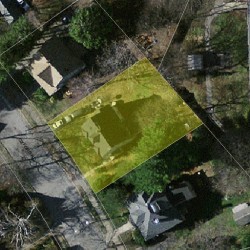 20 Oxford Rd, Newton, MA 02459 aerial view