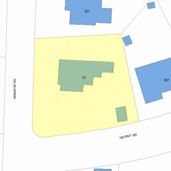 89 Windsor Rd, Newton, MA 02468 plot plan